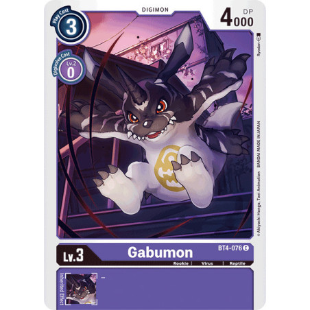Digimon_TCG_BT4-076_Gabumon_Common_Great_Legend_Card_Game