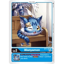 BT11-002 Foil/C Wanyamon Digi-Egg BT11-002 Digimon
