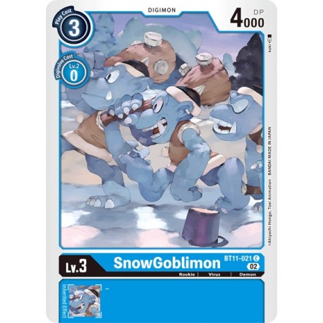 BT11-021 Foil/C SnowGoblimon Digimon BT11-021 Digimon