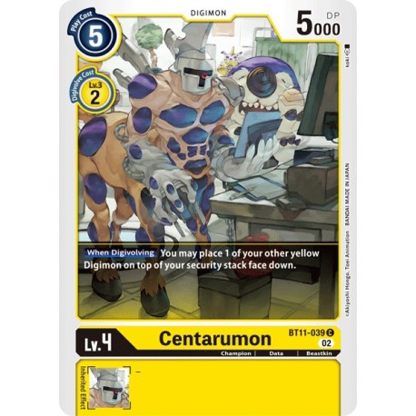 BT11-039 Foil/C Centarumon Digimon BT11-039 Digimon