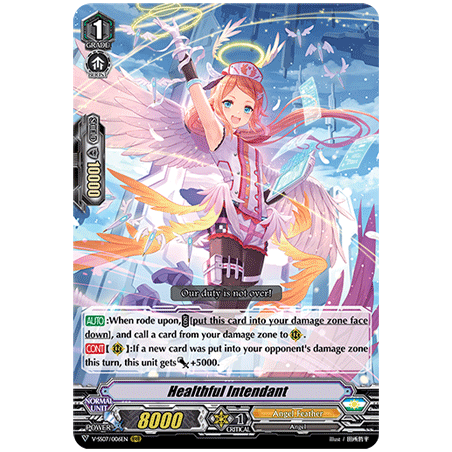 Vanguard_TCG_card_V-SS07_006EN_RRR_Healthful_Intendant_CLAN_SELECTION_PLUS_Vol.1