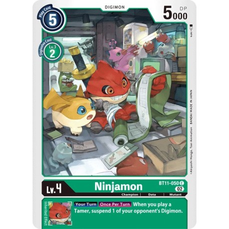 BT11-050 Foil/C Ninjamon Digimon BT11-050 Digimon
