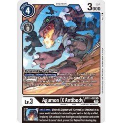BT11-062 Foil/U Agumon (X Antibody) Digimon BT11-062 Digimon