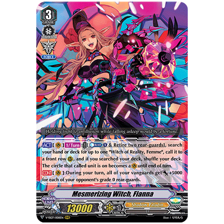 Vanguard_TCG_card_V-SS07_008EN_RRR_Mesmerizing_Witch_Fianna_CLAN_SELECTION_PLUS_Vol.1