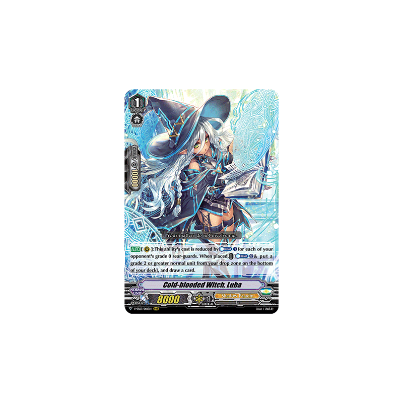 Vanguard_TCG_card_V-SS07_010EN_RRR_Cold-blooded_Witch_Luba_CLAN_SELECTION_PLUS_Vol.1
