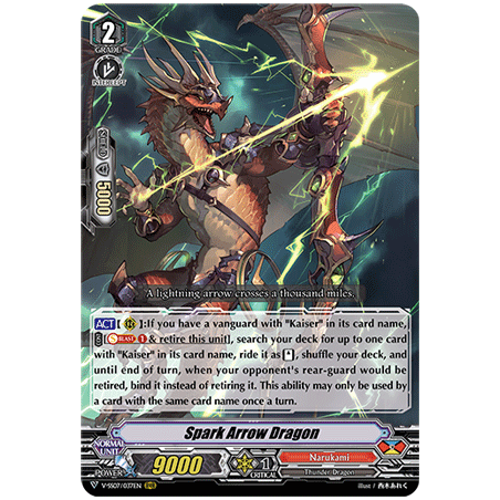 Vanguard_TCG_card_V-SS07_037EN_RRR_Spark_Arrow_Dragon_CLAN_SELECTION_PLUS_Vol.1