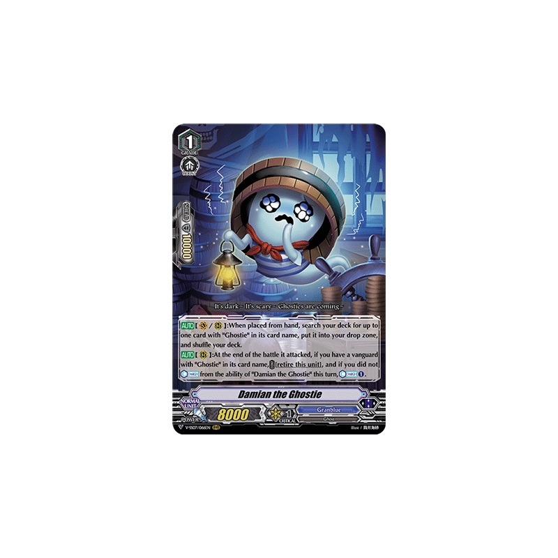 Vanguard_TCG_card_V-SS07_066EN_RRR_Damian_the_Ghostie_CLAN_SELECTION_PLUS_Vol.1
