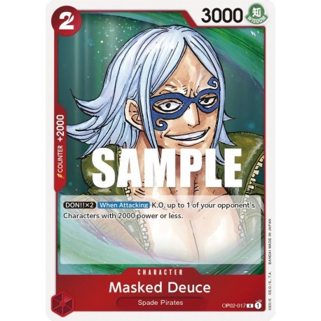 OP OP02-017 R Masked Deuce OP02-017 One Piece