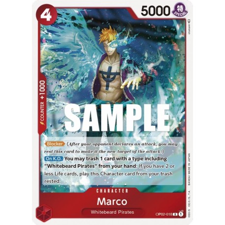 OP OP02-018 R Marco OP02-018 One Piece