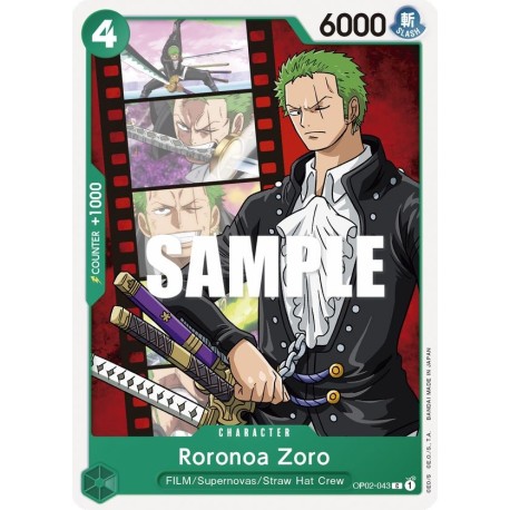 OP OP02-043 C Roronoa Zoro OP02-043 One Piece