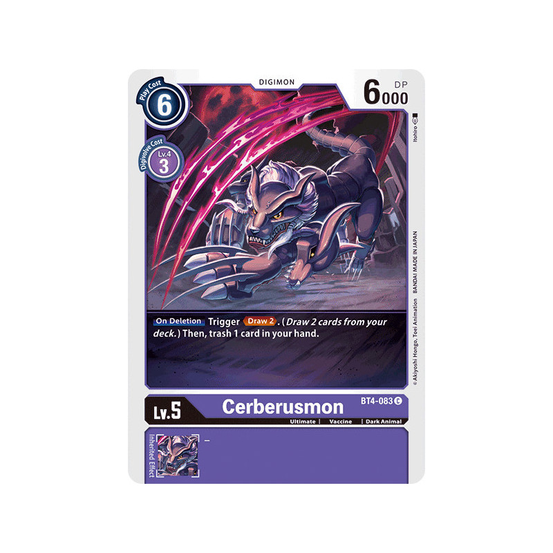 Digimon_TCG_BT4-083_Cerberusmon_Common_Great_Legend_Card_Game