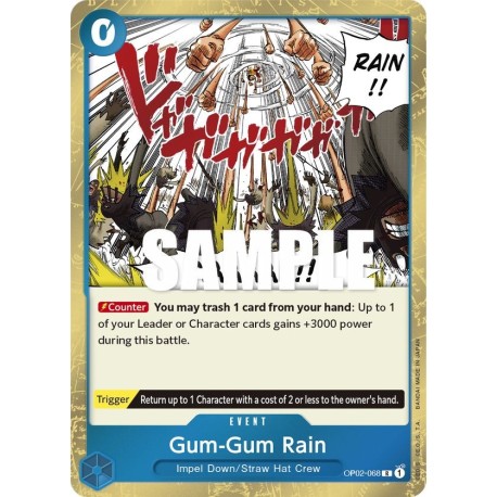 OP OP02-068 R Gum-Gum Rain OP02-068 One Piece