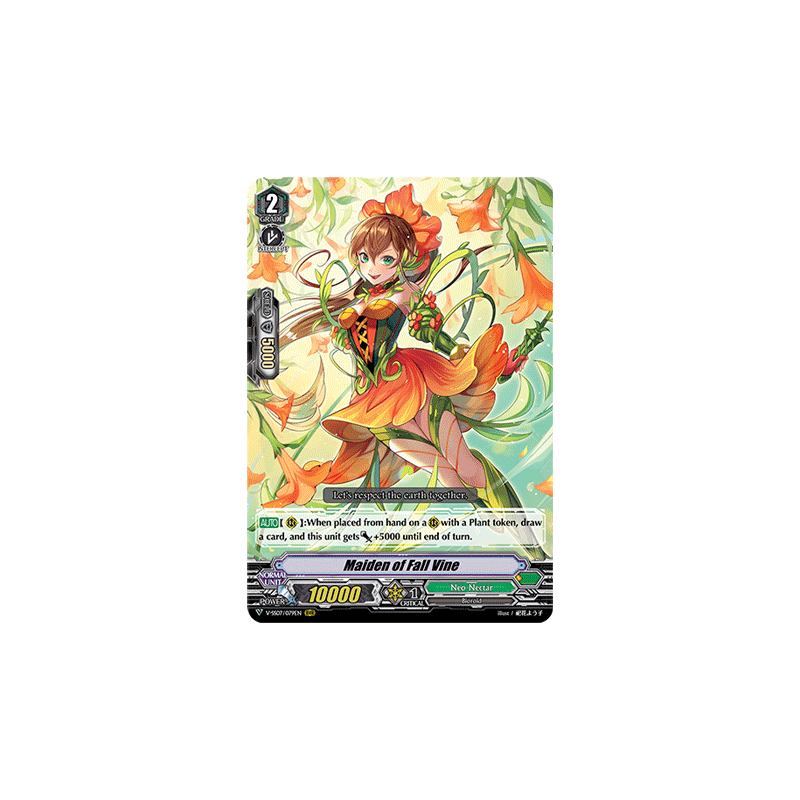 Vanguard_TCG_card_V-SS07_079EN_RRR_Maiden_of_Fall_Vine_CLAN_SELECTION_PLUS_Vol.1