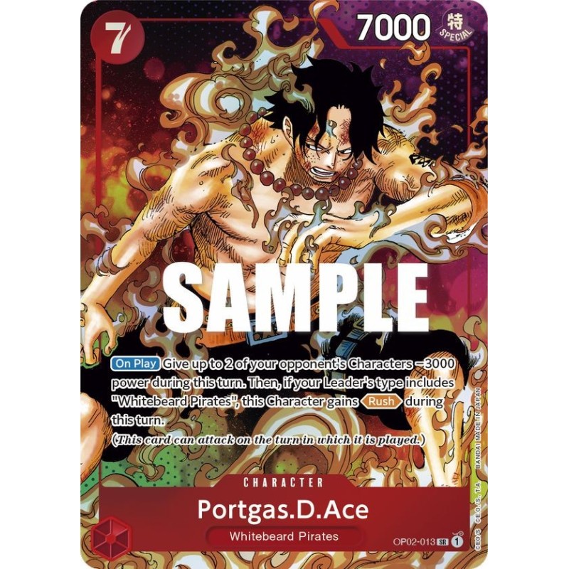ONE PIECE Card Game OP02-013 SRSP Portgas D. Ace (Rank A)