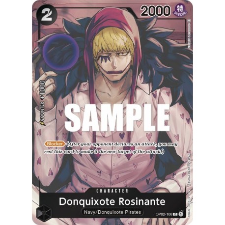 OP OP02-108 AA/C Donquixote Rosinante OP02-108 One Piece