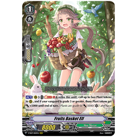 Vanguard_TCG_card_V-SS07_083EN_RRR_Fruits_Basket_Elf_CLAN_SELECTION_PLUS_Vol.1
