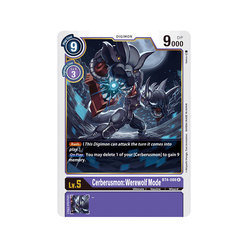Digimon_TCG_BT4-086_Cerberusmon_Werewolf_Mode_Rare_Great_Legend_Card_Game