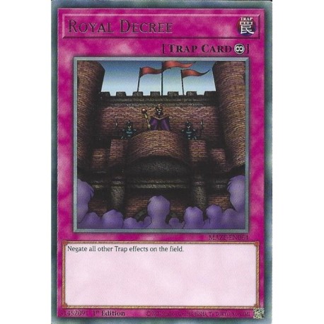 YGO MAZE-EN064 R Décret RoyalMAZE-EN064 Yu-gi-oh