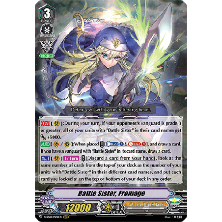 Vanguard_TCG_card_V-SS08_008EN_RRR_Battle_Sister_Fromage_CLAN_SELECTION_PLUS_Vol.2