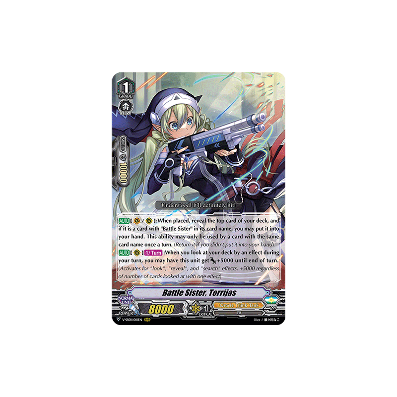 Vanguard_TCG_card_V-SS08_010EN_RRR_Battle_Sister_Torrijas_CLAN_SELECTION_PLUS_Vol.2