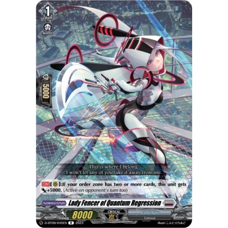 CFV D-BT09/045EN R Lady Fencer of Quantum RegressionD-BT09/045EN Vanguard