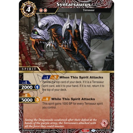 BSS01-008 R SyntarsaurusBSS01-008 Battle Spirits Saga