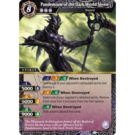 BSS01-028 R Pandemium of the Dark World SevenBSS01-028 Battle Spirits Saga