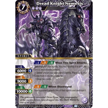 BSS01-038 X Dread Knight NemesisBSS01-038 Battle Spirits Saga