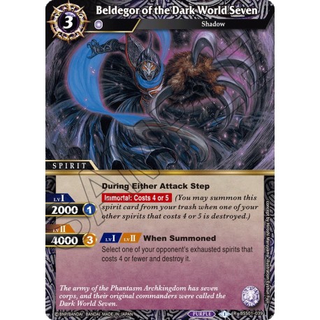 BSS01-039 R Beldegor of the Dark World SevenBSS01-039 Battle Spirits Saga