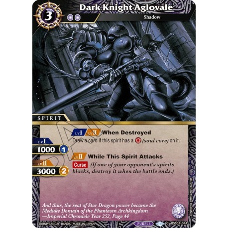 BSS01-044 C Dark Knight AglovaleBSS01-044 Battle Spirits Saga