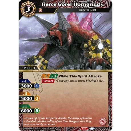 BSS01-016 H/UC Fierce Gorer HorngrizzlyBSS01-016 Battle Spirits Saga