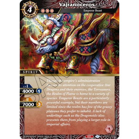 BSS01-020 H/C VajranocerosBSS01-020 Battle Spirits Saga