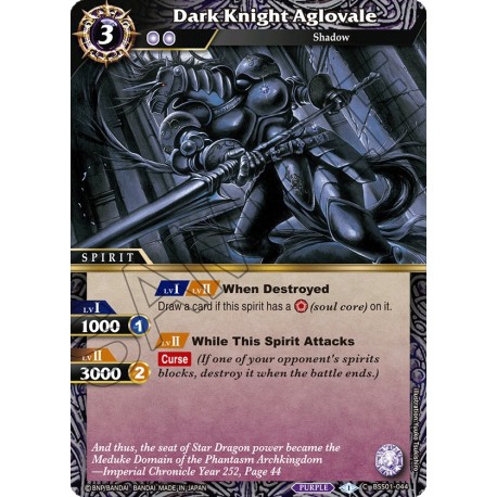 BSS01-044 H/C Dark Knight AglovaleBSS01-044 Battle Spirits Saga