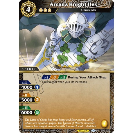 BSS01-092 H/UC Arcana Knight HexBSS01-092 Battle Spirits Saga