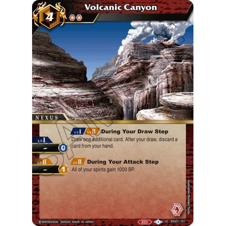 BSS01-101 H/UC Volcanic CanyonBSS01-101 Battle Spirits Saga