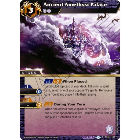 BSS01-107 H/C Ancient Amethyst PalaceBSS01-107 Battle Spirits Saga