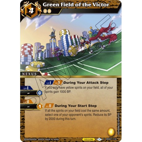 BSS01-116 H/C Green Field of the VictorBSS01-116 Battle Spirits Saga