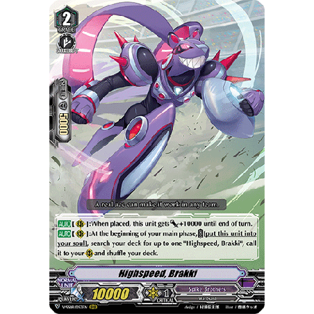 Vanguard_TCG_card_V-SS08_053EN_RRR_Highspeed_Brakki_CLAN_SELECTION_PLUS_Vol.2