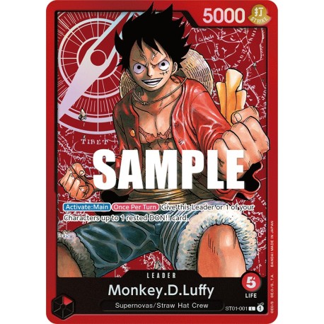 Monkey.D.Luffy (001) - Starter Deck 1: Straw Hat Crew - One Piece Card Game