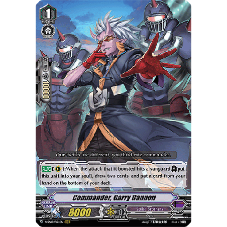 Vanguard_TCG_card_V-SS08_054EN_RRR_Commander_Garry_Gannon_CLAN_SELECTION_PLUS_Vol.2
