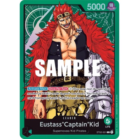 OP ST02-001 L EustassCaptainKid ST02-001 One Piece