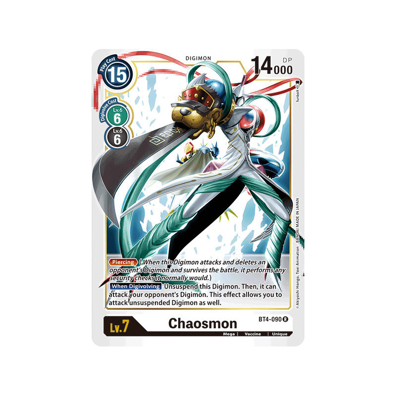 Digimon_TCG_BT4-090_Chaosmon_Rare_Great_Legend_Card_Game