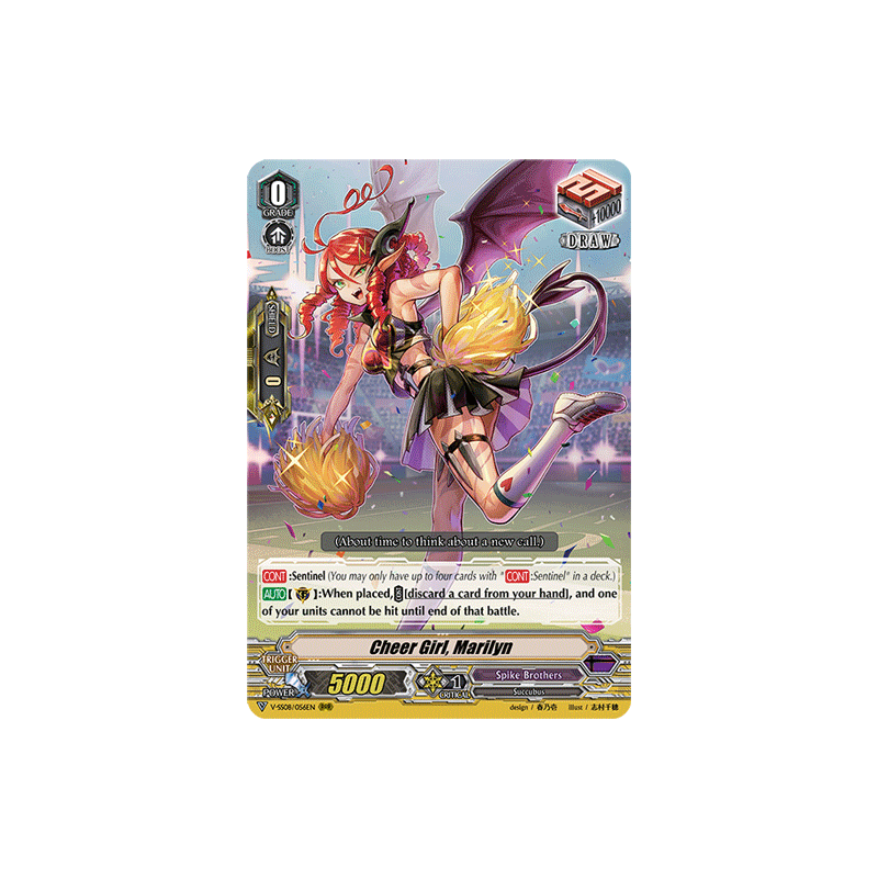 Vanguard_TCG_card_V-SS08_056EN_RRR_Cheer_Girl_Marilyn_CLAN_SELECTION_PLUS_Vol.2