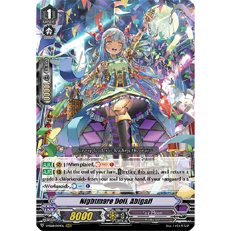 Vanguard_TCG_card_V-SS08_059EN_RRR_Nightmare_Doll_Abigail_CLAN_SELECTION_PLUS_Vol.2