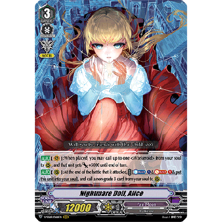 Vanguard_TCG_card_V-SS08_060EN_RRR_Nightmare_Doll_Alice_CLAN_SELECTION_PLUS_Vol.2