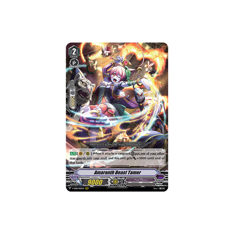 Vanguard_TCG_card_V-SS08_062EN_RRR_Amaranth_Beast_Tamer_CLAN_SELECTION_PLUS_Vol.2