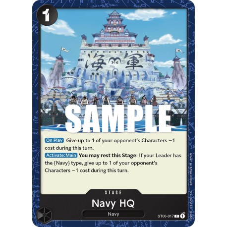 OP ST06-017 C Navy HQ ST06-017 One Piece