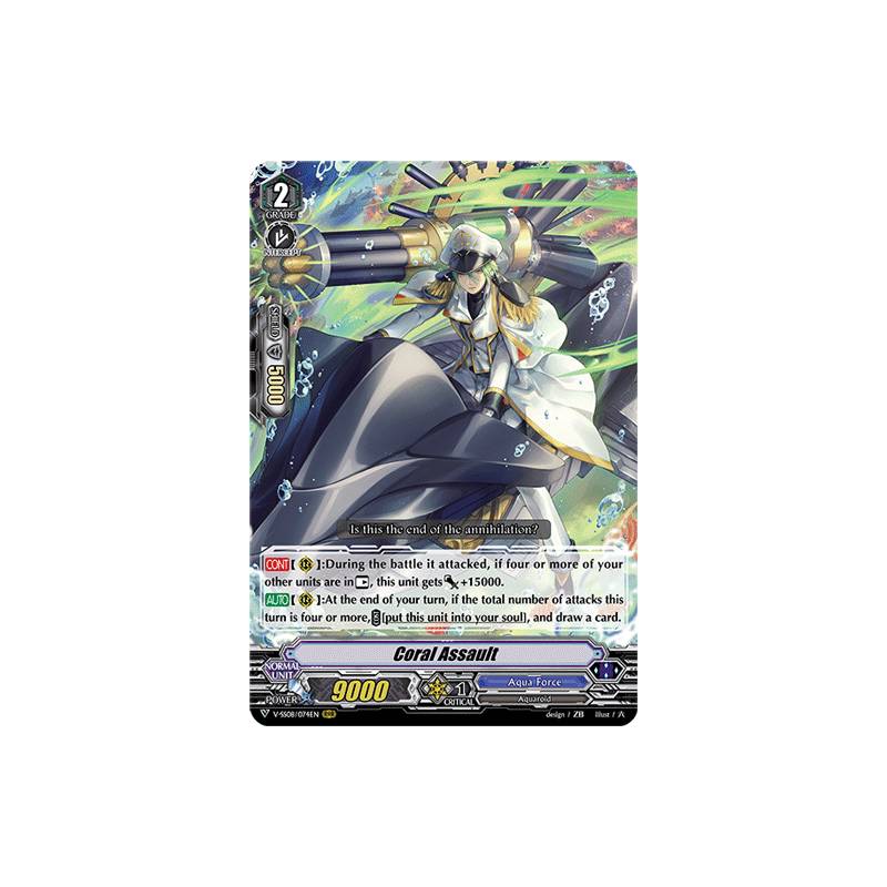Vanguard_TCG_card_V-SS08_074EN_RRR_Coral_Assault_CLAN_SELECTION_PLUS_Vol.2