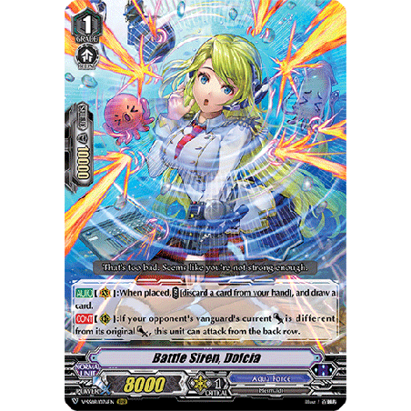 Vanguard_TCG_card_V-SS08_076EN_RRR_Battle_Siren_Dolcia_CLAN_SELECTION_PLUS_Vol.2
