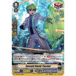 Vanguard_TCG_card_V-SS08_077EN_RRR_Emerald_Shield_Paschal_CLAN_SELECTION_PLUS_Vol.2